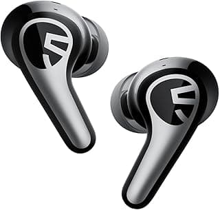 Fones de ouvido Bluetooth SOUNDPEATS C30 em preto e cinza metálico
