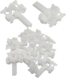 Kit de 12 peças de suporte vertical de reparo de persiana com haste e engrenagem