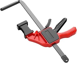 Braçadeira de serra tipo F Suporte de trilho guia para carpintaria Torno de liberação rápida para serviço pesado, grampo de aço carbono, para sistema de trilho de corte, acessório de 90 kg (A)
