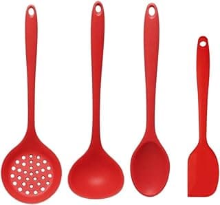 Liz KO Jogo Utensílios Cozinha Silicone Colher Concha Escumadeira Espátula