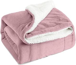 Manta de Bebê Sherpa 100% Algodão Macia Cobertor Infantil 90x80cm (ROSE/ROSA)