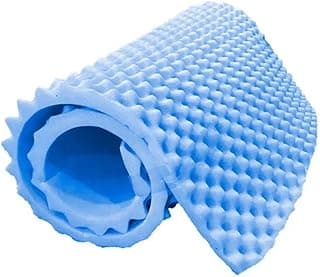 Colchão solteiro anti-escaras casca de ovo azul claro