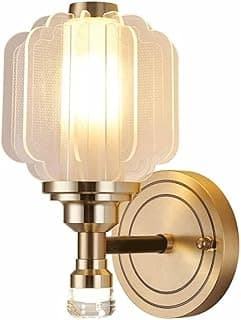 Arandela de parede de cristal acrílico moderna luxo Art Déco com destaque