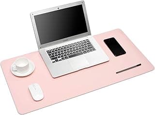 MousePad Desk Pad Eddias em Couro Ecologico 70x30cm - (Rosa Claro)