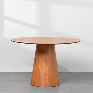 Mesa Jantar Cone Verniz Tampo Redondo Laminado 90cm