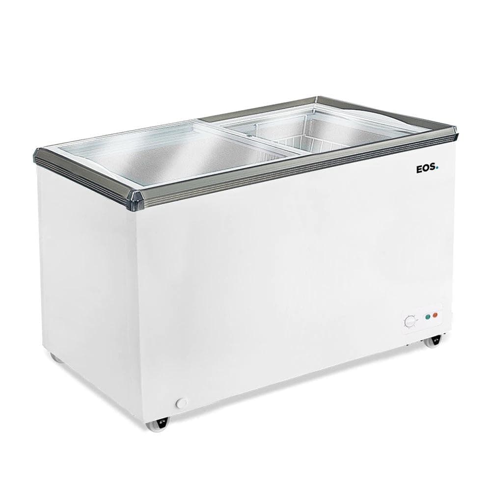 Freezer e Expositor Horizontal Tampa de Vidro EOS 247 Litros Dupla Ação EEH300XX 110V