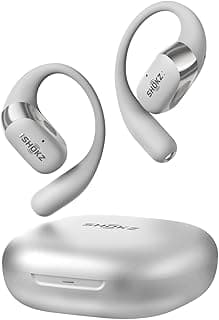 Fone de ouvido aberto Shokz OpenFit 2+ cinza com estojo de carregamento