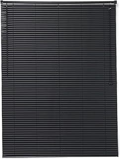 Persiana Horizontal de PVC Largura 1,30 x Altura 80cm na Cor Preta para Salas, Quartos e Escritórios.