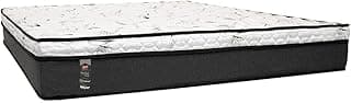 Castor New Alfa One Colchão de Molas Viúva 24cm, Macio, Cinza com Branco, 188x128x24cm, Euro Pillow, Malha e Suede, Tecnopedic, 110kg