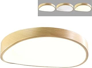 Luminaria Plafon Sobrepor Madeira Moderno Led 3 Tons Teto Decoraçao Iluminaçao Escritorio Empresa Sala Quarto Residencial