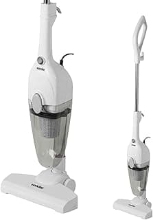 Aspirador de pó vertical branco VONDER 1350W com compartimento de poeira transparente