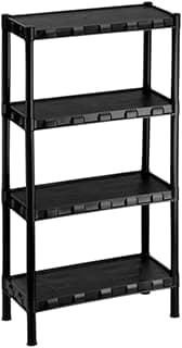 Estante Modular 4 Prateleiras Pretas Agraplast 851