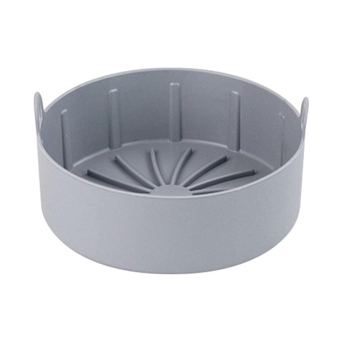Acessório para Air Fryer Silicone Antiaderente com Alças Cinza Compatível com Forno