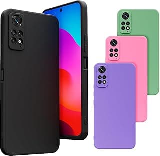 Capa de silicone com textura de veludo para Xiaomi Redmi Note 11 4G / 11S 4G em várias cores