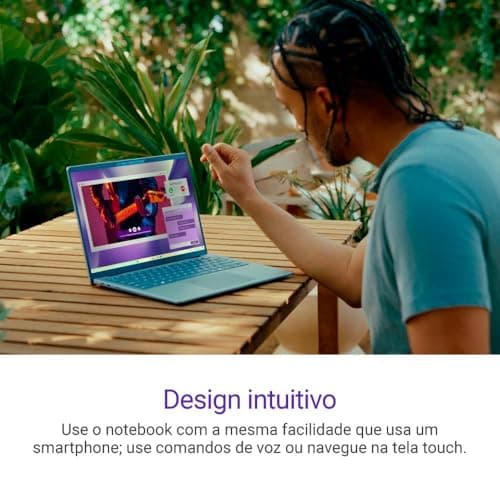 Design intuitivo do Notebook Dell Inspiron Plus Snapdragon X Plus 14'' QHD+