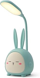Luminária De Mesa Luz LED Bichinhos Abajur Recarregavel, LED Regulável, Luminária infantil, presente para crianças (Azul)