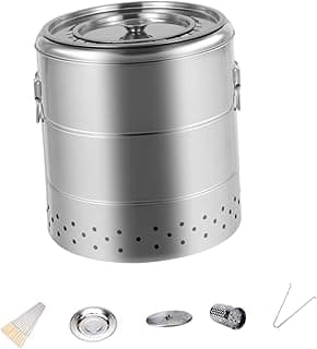 Churrasqueira suspensa de aço inoxidável com acessórios