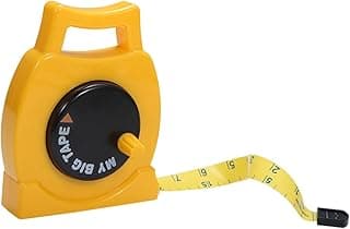 Generic Fita métrica infantil de brinquedo, brinquedo educativo para construção, fita métrica retrátil para crianças a partir de 3 anos.