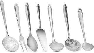 Jogo de Utensílios de Cozinha Aço Inox 7 Peças Victoria Gourmet Mix