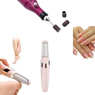 Kit lixadeira elétrica para unhas e removedor de calos para pés