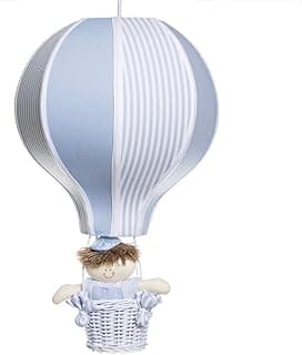 Lustre Balão Grande Azul Com Boneco Quarto Bebê Infantil