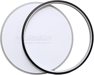 Luminaria Plafon De Teto Minimalista 2 Aneis Preto