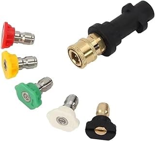 Kit Adaptador Engate Rápido para Lavadora de Alta Pressão - Inclui 5 Bicos
