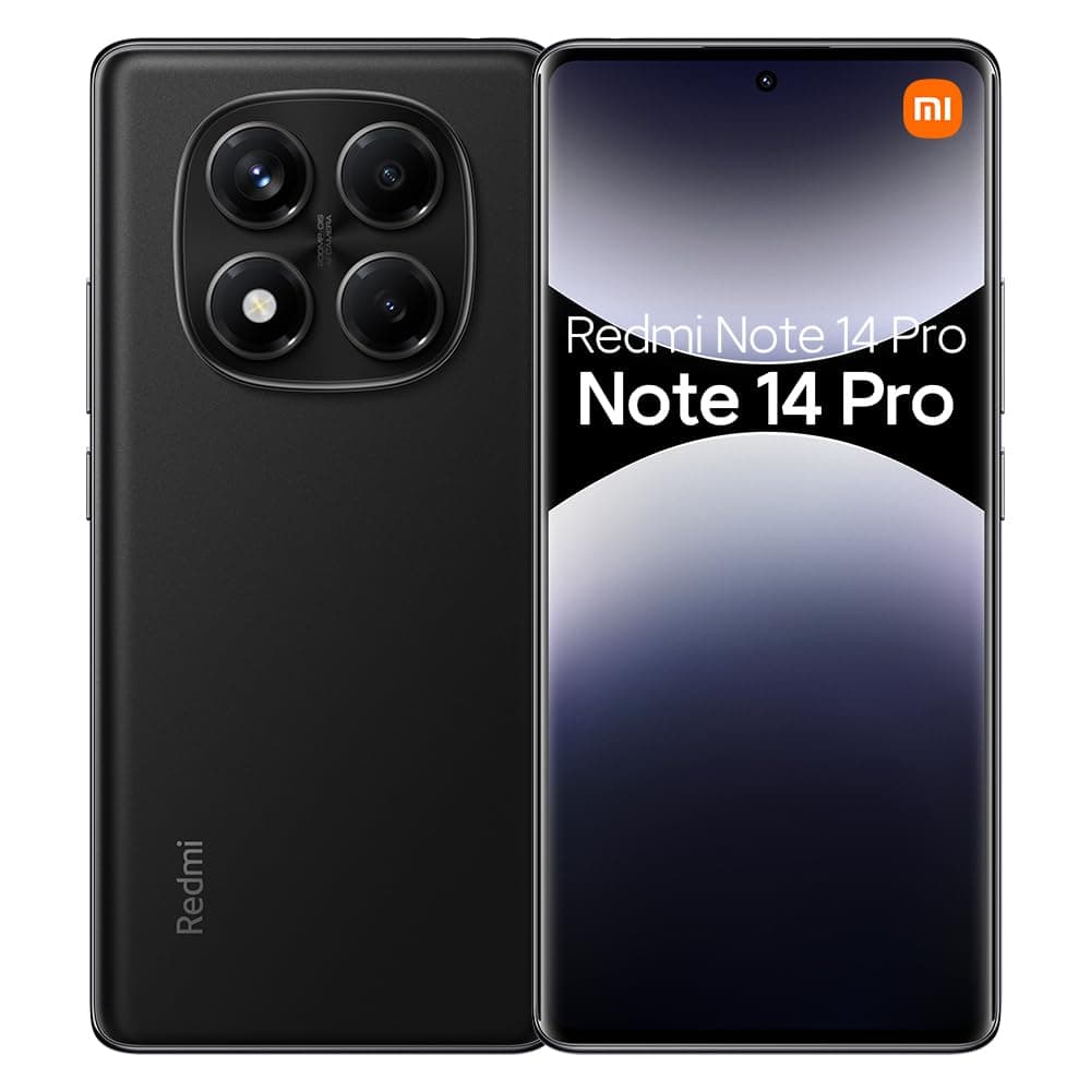 Smartphone Xiaomi Redmi Note 14 Pro 4G Tela AMOLED 6.67" 12GB RAM 512GB Preto