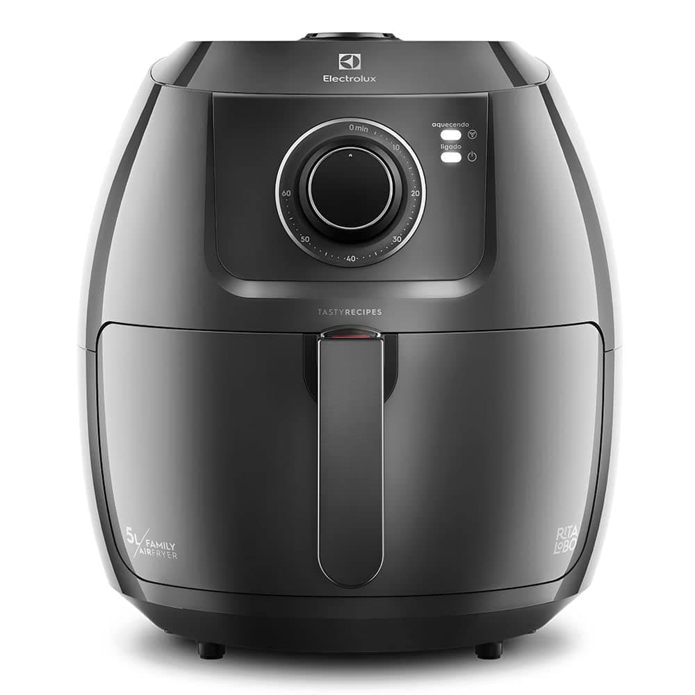 Fritadeira Elétrica sem Óleo Air Fryer Electrolux EAF50 Tecnologia Redução de Gordura 6,5L Grafite 220V