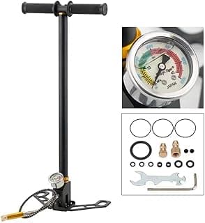 Compressor de ar manual alta pressão com bomba resfriada à água e separador de óleo-água