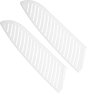 Duas capas de proteção de faca brancas transparentes para faca Santoku de 18 cm