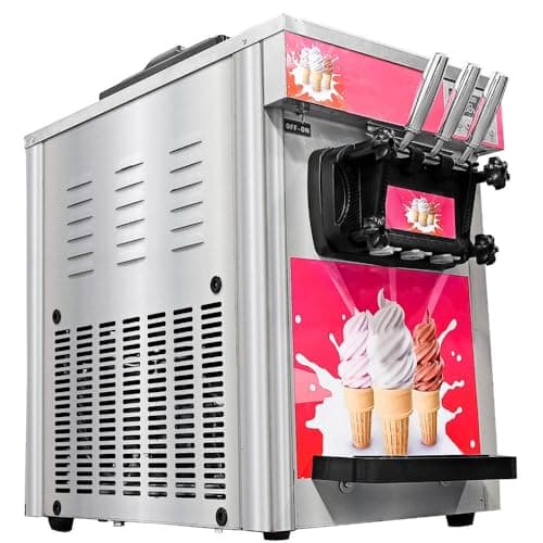 Máquina de sorvete expresso 3 sabores inox conservação noturna 220v