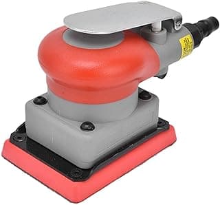 Lixadeira Pneumática Domary 75x100mm Lixadeira Pneumática de Liga de Aço para Madeira, Rotação Excêntrica de Alta Velocidade, Desempenho Estável para Lixamento de Madeira e