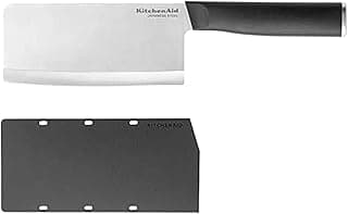 Faca de cozinha KitchenAid clássica com lâmina de aço inoxidável japonesa e cabo preto
