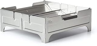 Wolf and Grizzly Fire Safe | Fogueira portátil para acampamento | Fogueira a lenha para cozinhar ao ar livre e fogueiras | Fogão a lenha | lareira dobrável | Compatível com nossa churrasqueira