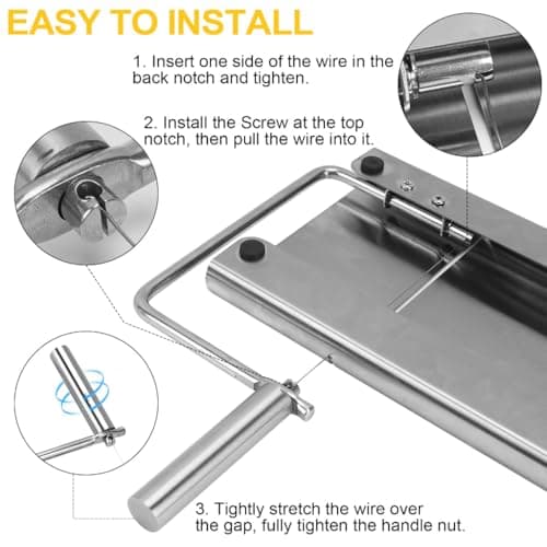 Instruções de montagem do fatiador manual de queijo e frios em aço inox multifuncional