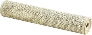 Tapete Passadeira Sisal Antiderrapante, Polipropileno e Poliéster, 100x66cm, Design Moderno, para Corredores e Ambientes Internos (Clean)