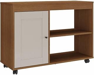 Rack para TV Até 42 SAMPA Artely cinamamo off-white com rodas