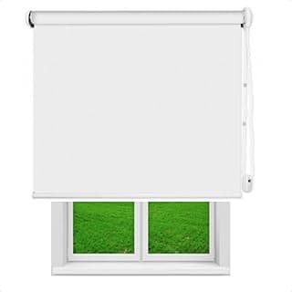 Cortina persiana rolo blackout branco 1,70x1,80m, bloqueando luz totalmente