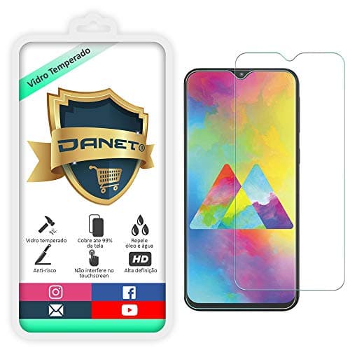 Película de vidro temperado para Samsung Galaxy M20 com proteção anti-impacto da Danet