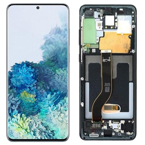 Substituição de tela TFT compatível com Samsung Galaxy S20 Plus G985F G985F/DS G986F G986F/DS G986U G986B G986W (com moldura) Montagem digitalizador de tela LCD sensível ao toque com ferramentas de
