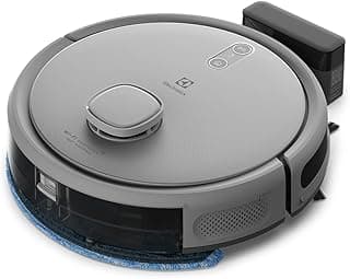 Aspirador de pó robô Electrolux 4 em 1 com Wi-Fi, cinza e azul