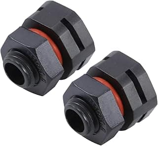 Pacote com 2 saídas de respiração industrial IP68 - Válvula de equalização de pressão M12x1,5, controle de umidade de porta dupla para gabinetes elétricos