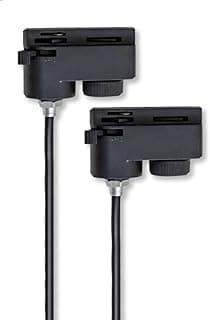 2x Adaptador P/Colocar Pendente Trilho Eletrificado Preto