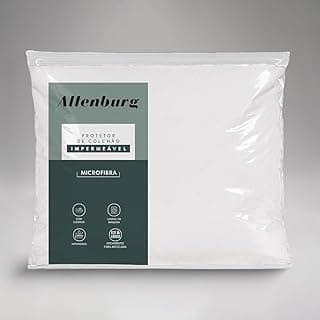 Protetor de colchão de microfibra impermeável branco da Altenburg em embalagem transparente