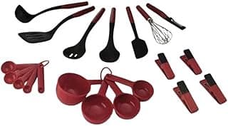 Conjunto Utensílios de Cozinha 20 Peças Vermelho Kitchenaid