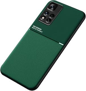 Capa verde para Xiaomi Redmi Note 11 Pro 5G com acabamento texturizado e borda preta
