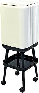 Baoblaze Lixeira com pés, lixeira doméstica, alta com base, minimalista para sala de estar, quarto, cozinha e banheiro, com Tampa Da Roda