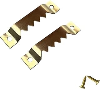 Conjunto de 30 ganchos de aço dourados para quadros com parafusos