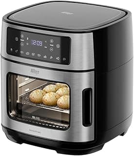 Fritadeira Elétrica Air Fryer WAP OVEN DIGITAL 10 Funções sem Óleo 12 Litros Preto 220V